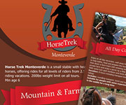 Flyers design - Horse Trek Monteverde Flyer