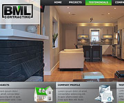 web site development - BML Contracting - Interior Design Services - wordpress