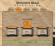 web site development - Brown Bag