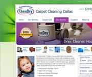 web site development - o2cleaners - ChemDry, Carpet Cleaning Dallas web site design and development