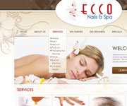 web site development - Ecco Nails & Spa