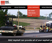 web site development - MAC asphalt, building serice - www.mac-asphalt.com