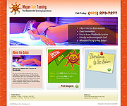 web site development - Mayan Sun Tanning