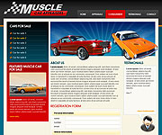 web site development - Muscle Car