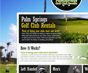 web site development - Palm Springs Golf Club Rentals