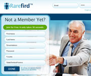 web site development - RareFird - Job portal UI development