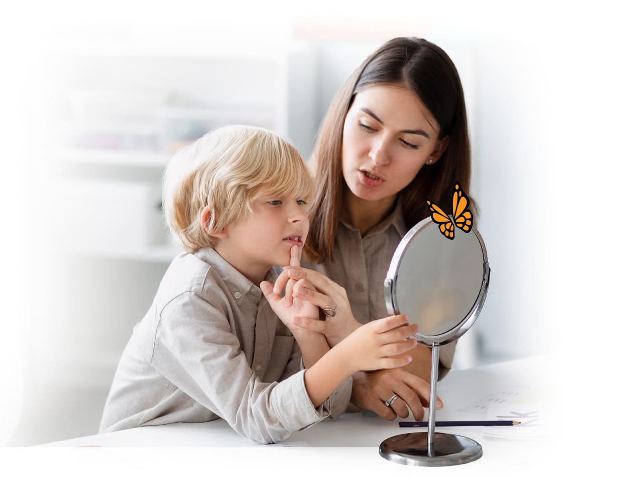 woman with child
